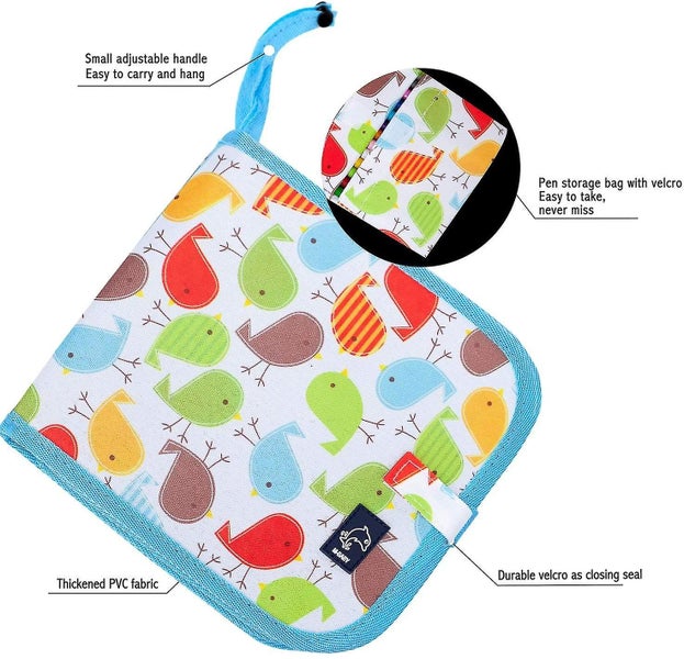 Erasable Drawing Board Reusable Doodle Board With Colored Erasable Pens Double64560044603649113