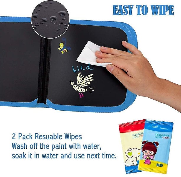 Erasable Drawing Board Reusable Doodle Board With Colored Erasable Pens Double64560044603649114