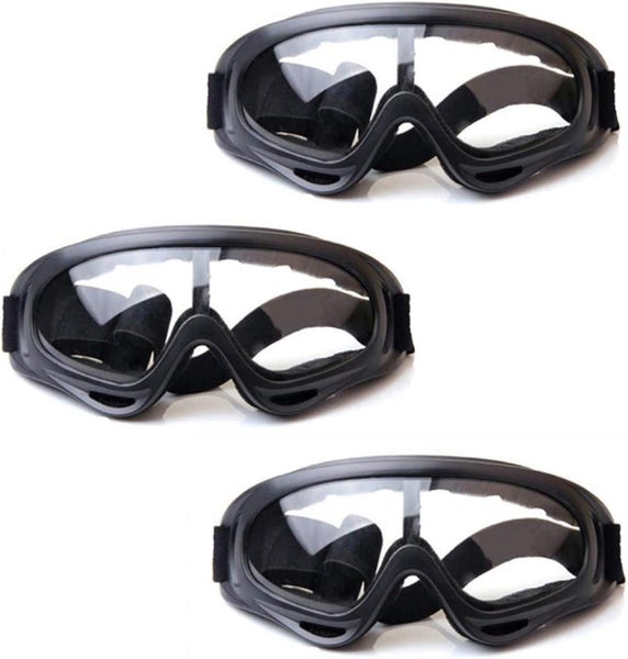 Outdoor Safety Glasses transparent Lenses - 3 Packs Of Outdoor Game Goggles Gu Carousel 1