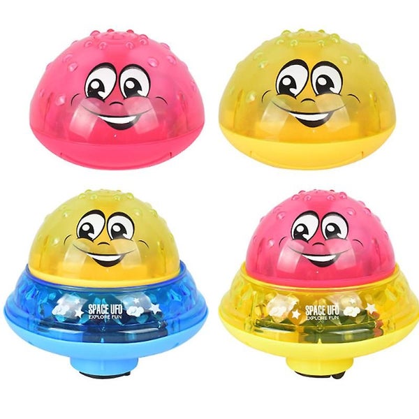 Led Light With Shower Pool Spray Water Rotating Children's Bath Toy Swimming W Carousel 2