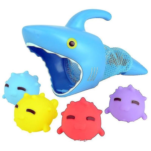 Baby Bath Toys Enamelled Spray Fishing Fish Splashing Shark Fishing Baby Boys Carousel 1