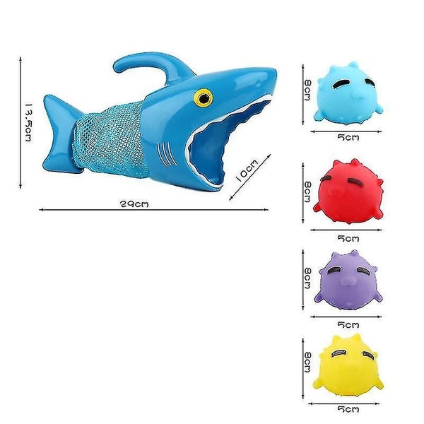 Baby Bath Toys Enamelled Spray Fishing Fish Splashing Shark Fishing Baby Boys Carousel 2