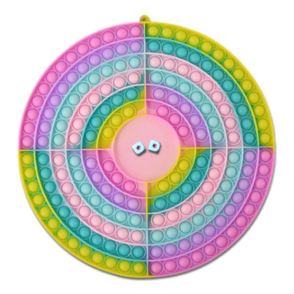 Round Rainbow Pop It Board Game Carousel 1