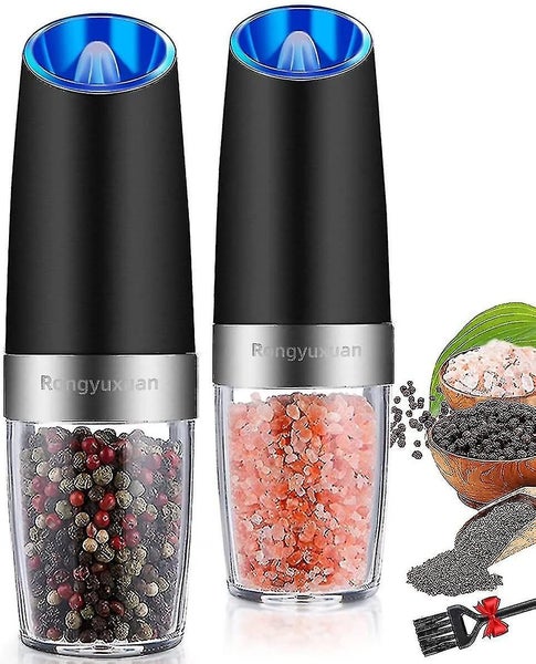 Electric Salt And Pepper Grinder Set Automatic Pepper And Salt Mill Grinder Carousel 2