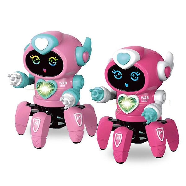 Electric Robot Toys Dancing Electronic Hex apod For Kids Cool Robot Led Lighti Carousel 3
