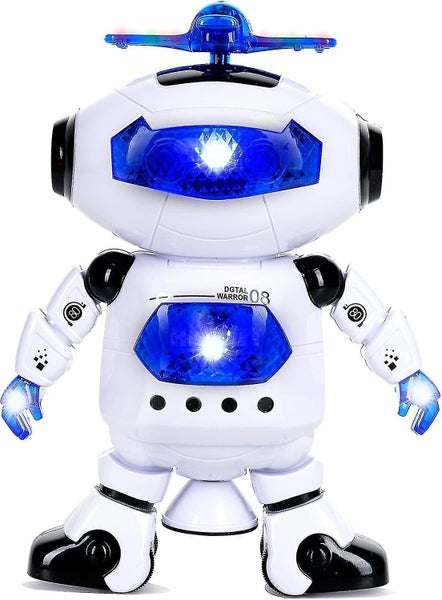 Walking Dancing Robot Toys For Kids - 360 Body Spinning Robot Toy With Led Lig Carousel 2
