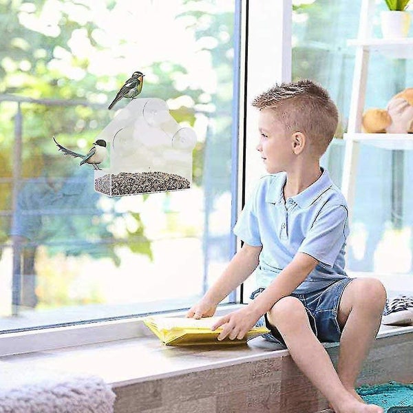 Removable Window Bird Feeder Carousel 2