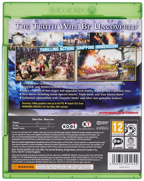 Warriors Orochi 3 Ultimate Xbox One game Carousel 2