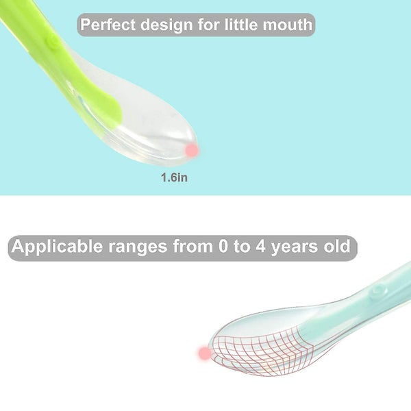 Baby Silicone Soft Spoons| Training Feeding For Kids Toddlers Children And Infan Carousel 3