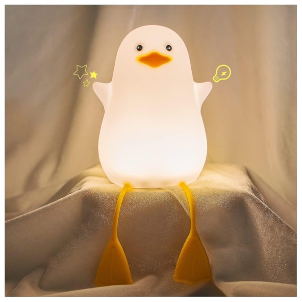 Led Baby Night Light, Silicone Touch Control Lamp, Portable Usb Rechargeable Bed Carousel 1