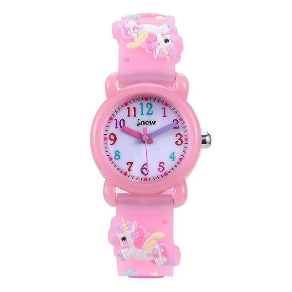 3d Cartoon Waterproof Kids Watches With Alarm - Unicorn Children's Cartoon Wat Carousel 1