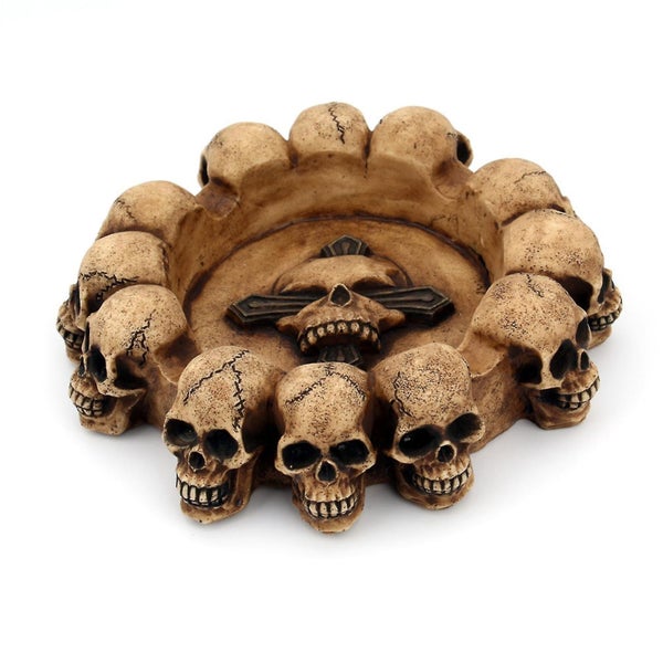 Skull Ashtrays Skull Resin Ash Container Spooky Human Skull Ashtray Smoking Ro Carousel 1