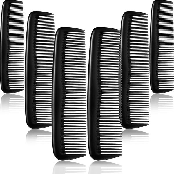 12 Pieces Hair Combs Set Pocket Fine Plastic Hair Combs For Women And Men, Fine Carousel 1