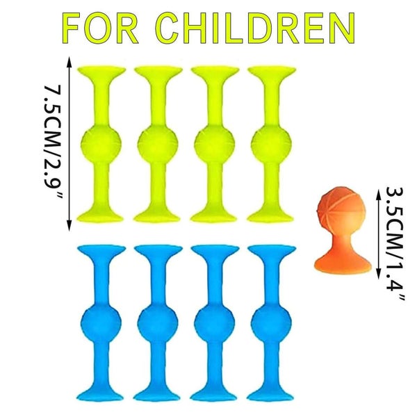 9x Pop Sucker Darts Throwing Family Interactive Toy Trickshot Stick Table Gam Carousel 2