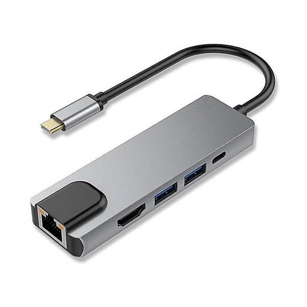 Docking Station Type-c To Hdmi-compatible Hub Network Card Power Supply Port 5 Carousel 1