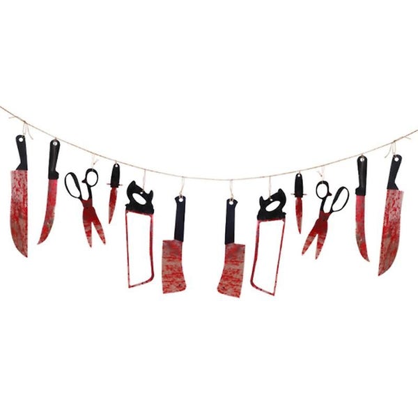 Halloween Decor Halloween Decoration Blood Weapon Flags Fake Blood Weapon Bann Carousel 2