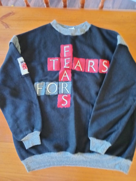RARE Vintage 80s Tears For Fears Crewneck Sweatshirt Pop Rock Band Tour. Carousel 1