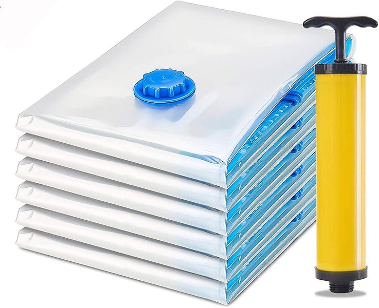 Vacuum Storage Bag 6 Bags 40 x 60 Cm Reusable Vacuum Storage Bags With Travel P Carousel 1