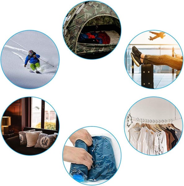 Vacuum Storage Bag 6 Bags 40 x 60 Cm Reusable Vacuum Storage Bags With Travel P Carousel 5