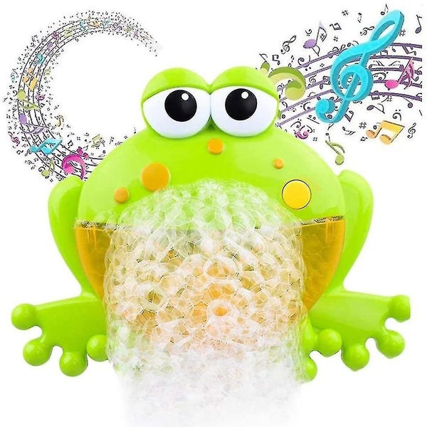 Bath Toy Green Bubble Machine For Kids Compatible With Bath Toys Musical Baby Carousel 2