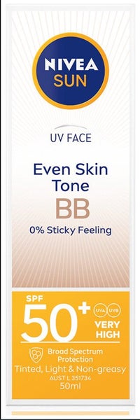 NIVEA SUN UV FACE EVEN SKIN TONE BB SPF 50+ Carousel 1