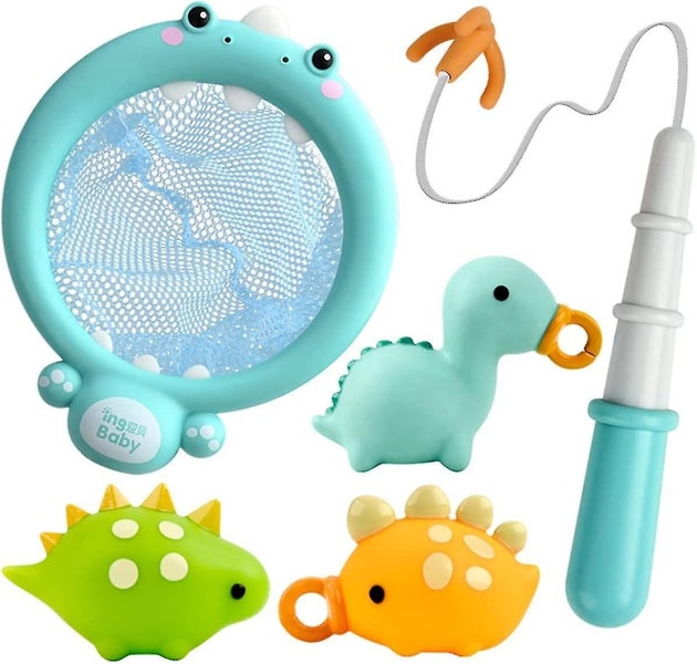 Bath Toys Fishing Games Bathtub Fishing Playset With Fishing Net And Fishes Po Carousel 1