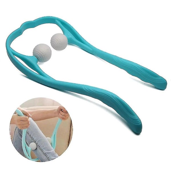 Neck Massager Therapy Neck And Shoulder Dual Trigger Point Roller Self-massage Carousel 1