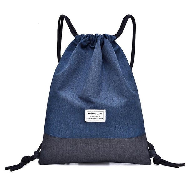 Drawstring Pocket Waterproof Ox ford Cloth Backpack Student Drawstring Backpac Carousel 1