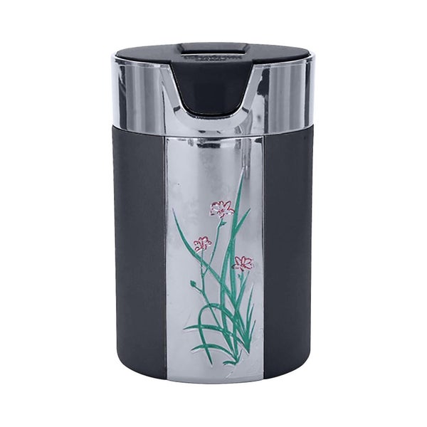 Ashtray Portable And Practical Car Ashtray In Carbon Fiber With Solar Led Ligh Carousel 2