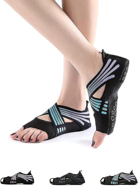 Non Slip Yoga Socks With Grip,toeless Anti-skid Pilates Carousel 1