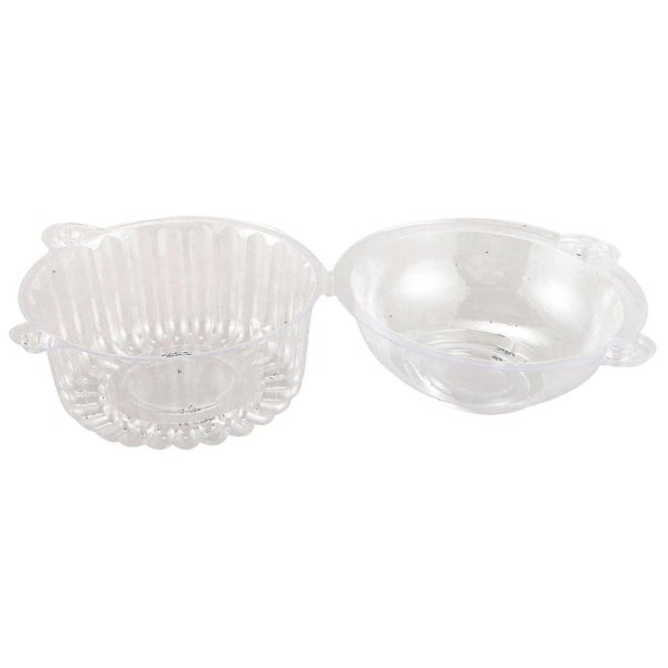 50 X Single Plastic Clear Cupcake Holder - Carousel 2