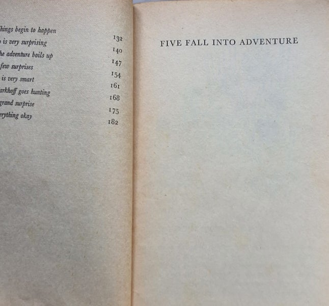 THE FAMOUS 5 BOOK NINE, FIVE FALL INTO ADVENTURE Carousel 2