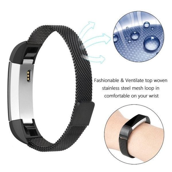 Fitbit Alta HR Milanese Loop Strap Black Carousel 2