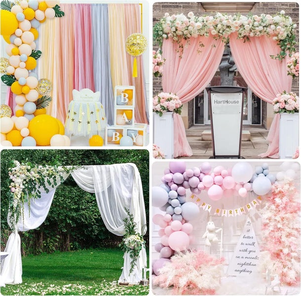 Metal Wedding Arch, Photo Booth Backdrop Stand, Wedding Backdrop 2.5x2.5m Carousel 4