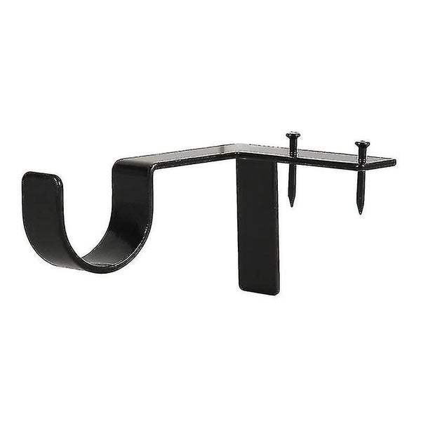 2pcs Curtain Rod Bracket No Drill Curtain Rod Holder Window Frame Super Carrying Carousel 2