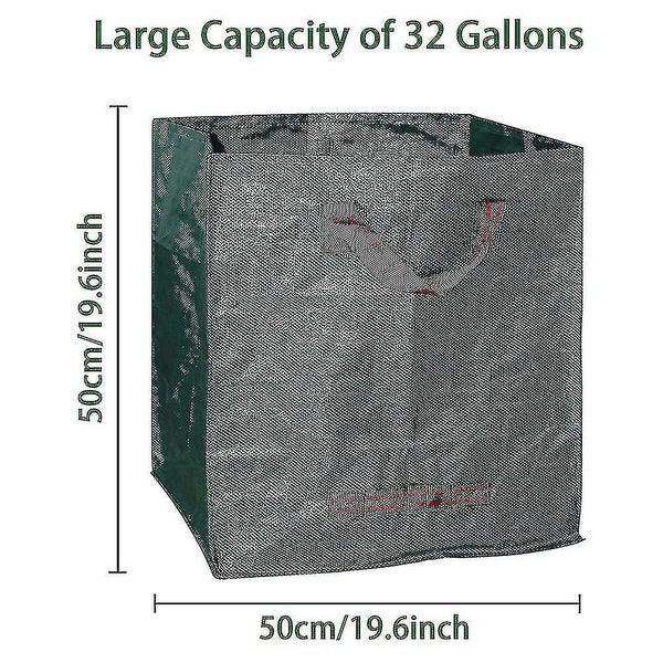 2pcs Yard Waste Container, Reusable Large Gardening Trash Leaf Bags Carousel 2