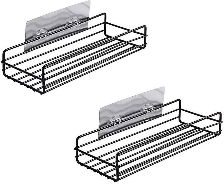 Self-adhesive Wall Mounted Bathroom Shelf, No Drilling, Solid Kitchen Brackets Carousel 1