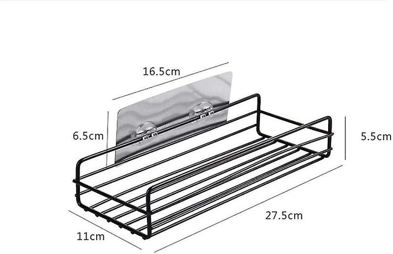 Self-adhesive Wall Mounted Bathroom Shelf, No Drilling, Solid Kitchen Brackets Carousel 5