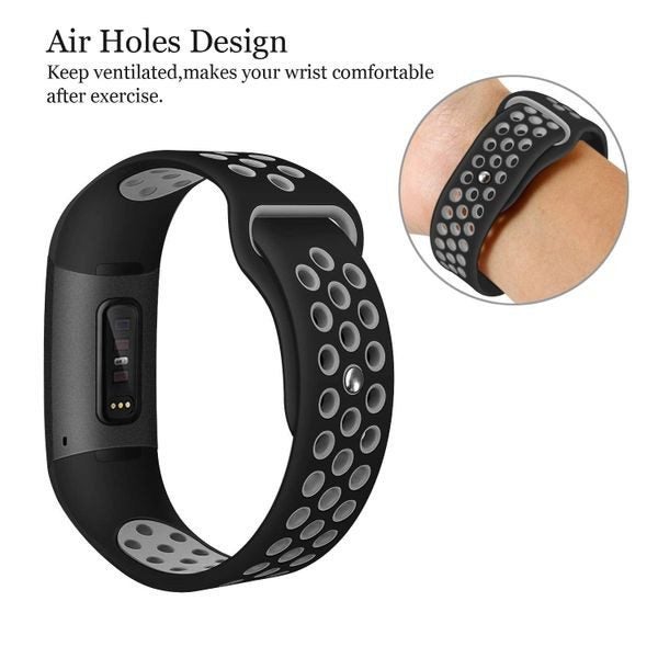 Fitbit Charge 3 Silicone Strap Black/Grey Carousel 2