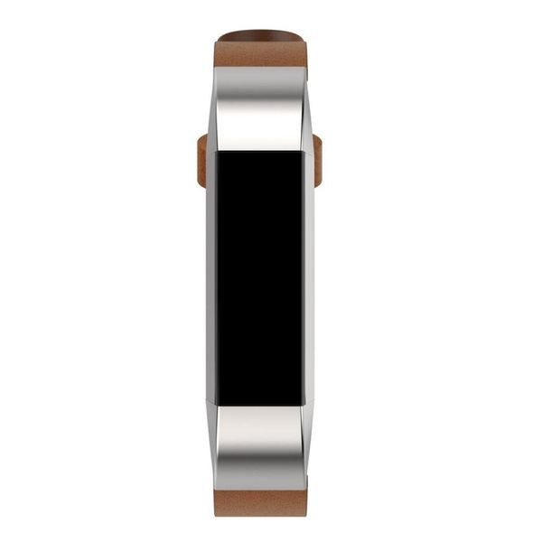 Fitbit Alta HR PU Leather Strap Brown Carousel 2