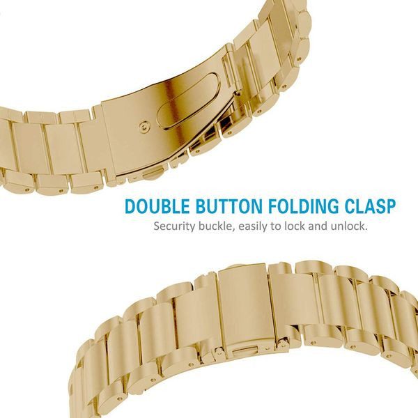 Fitbit Charge 3 Stainless Steel Strap Gold Carousel 2
