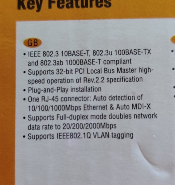 LevelOne GNC-0105T 32 bit Gigabit Ethernet Adapter Carousel 2