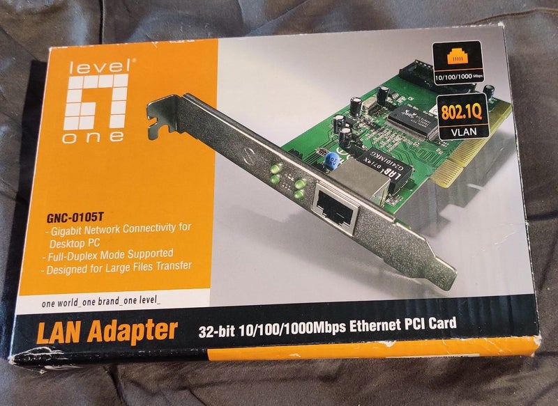 LevelOne GNC-0105T 32 bit Gigabit Ethernet Adapter Carousel 1