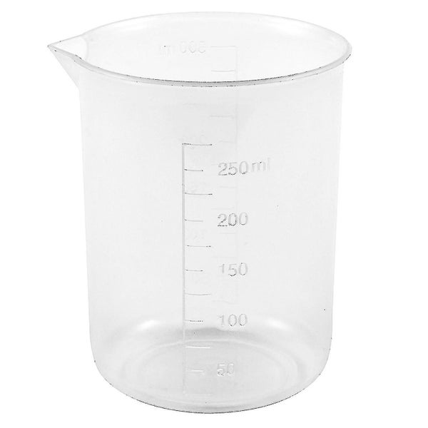 Clear White Plastic 250ml Measuring Cup Beaker For Flour Liquid Carousel 1