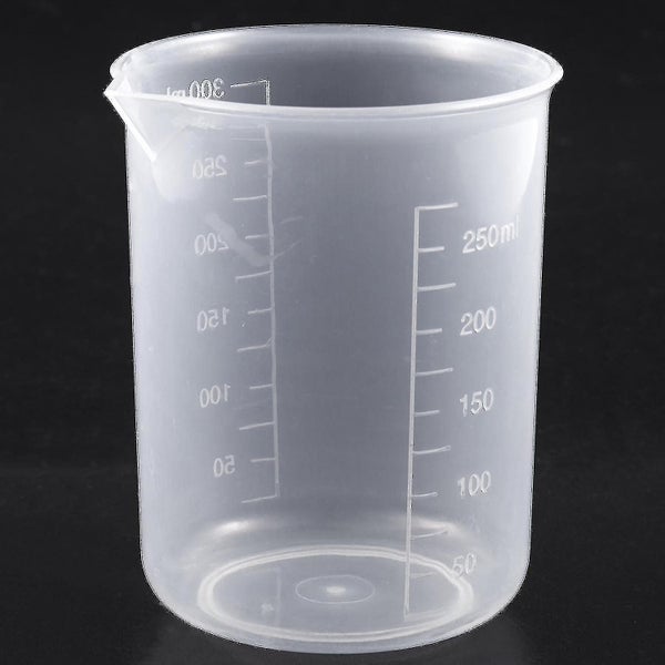 Clear White Plastic 250ml Measuring Cup Beaker For Flour Liquid Carousel 4