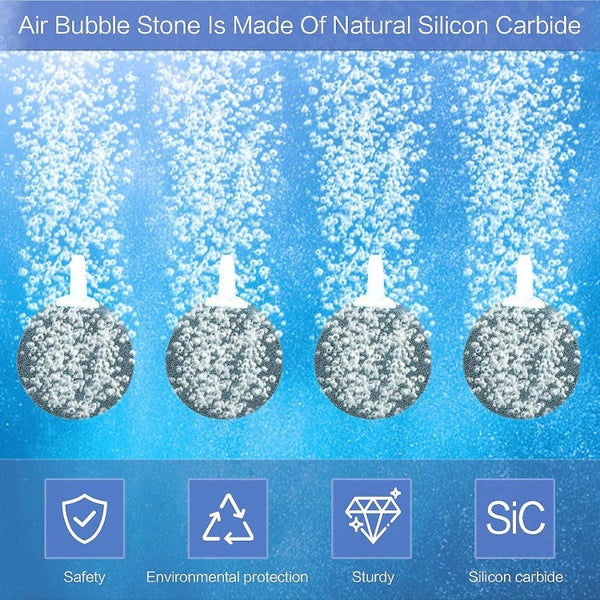 8pcs 4cm Air Stone Bubble Disc Diffuser For Air Pumps Fish Tanks Buckets Carousel 3