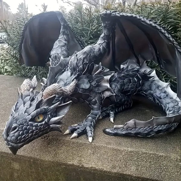 Brand New Large Squatting Dragon Statue Figure Statue Home Decor*Hot SALE Carousel 1
