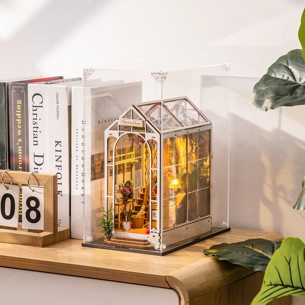 Robotime Rolife Book Nook Dust Cover WD1001 Carousel 2