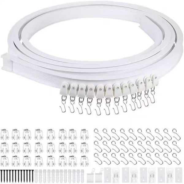 Curtain track that can be bent into any shape White 3 meters Carousel 2