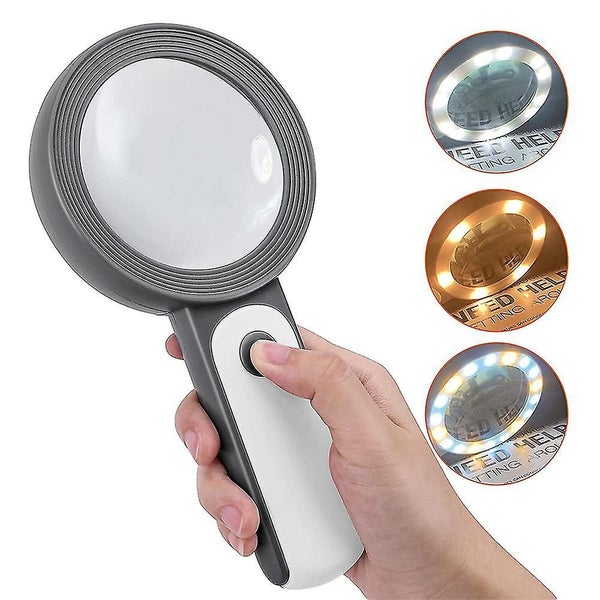 Magnifying Glass With Light, Handheld Large Magnifying Glass Led Illuminated Lig Carousel 1